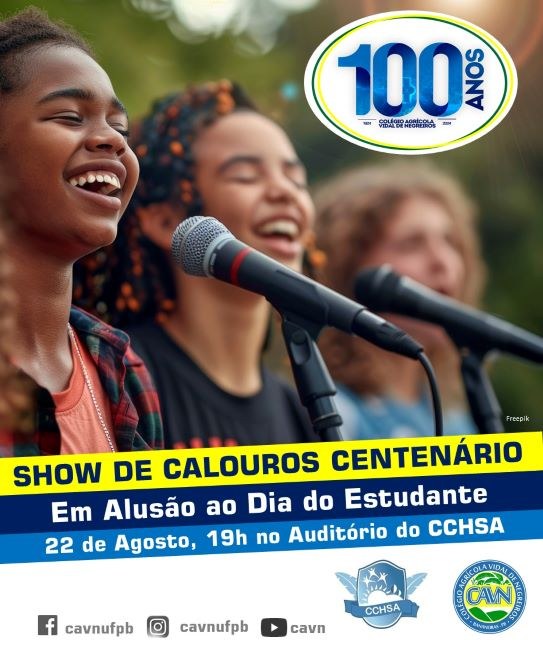 No dia 22 de agosto, venha mostrar seu talento.